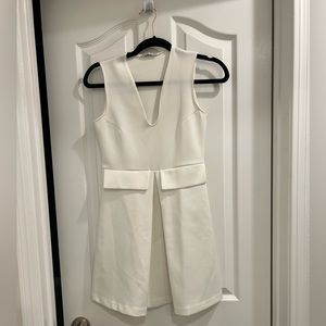 Zara white mini-dress, sleeveless. Size Small.